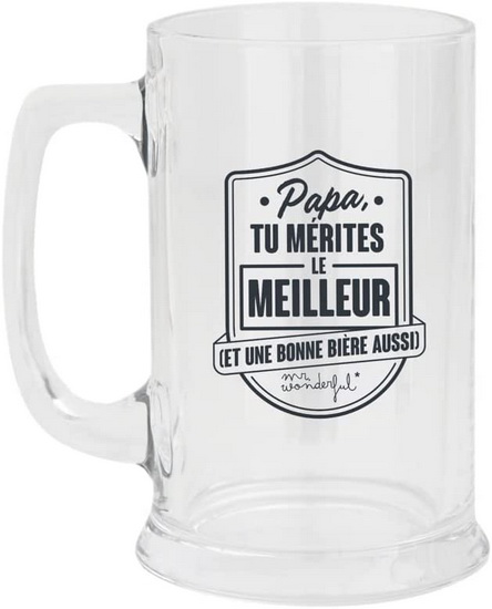 Chope de bière - Papa, tu mérites le meilleur