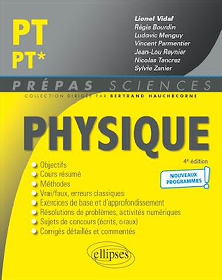 Physique PT/PT* - Programme 2022 - LIONEL VIDAL (COORD.)