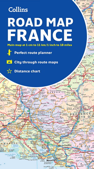 Collins Map of France - COLLECTIF