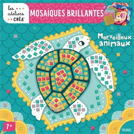 Mosaïques brillantes : merveilleux animaux  Cof. - LÉA FABRE
