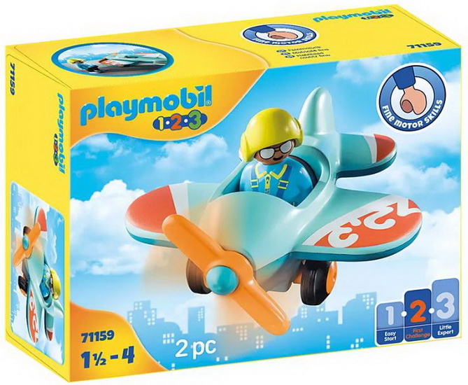 Playmobil 1,2,3 Pelleteuse - Mon Bébé Calin