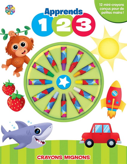 Apprends 123 N. éd. : crayons mignons - IVAN PACHON
