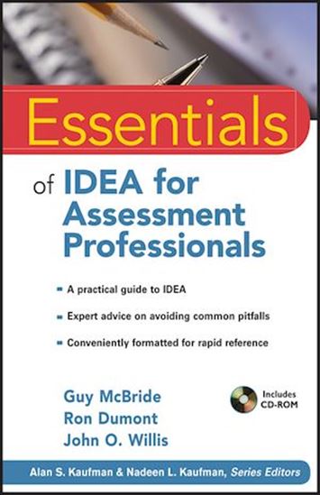 Essentials of IDEA for Assessment Professionals - RON DUMONT - GUY MCBRIDE - JOH WILLIS