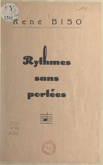 Rythmes sans portées - RENÉ BISO