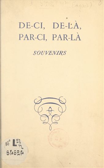 De-ci, de-là, par-ci, par-là - EDGARD STERN