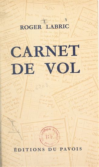 Carnet de vol - ROGER LABRIC