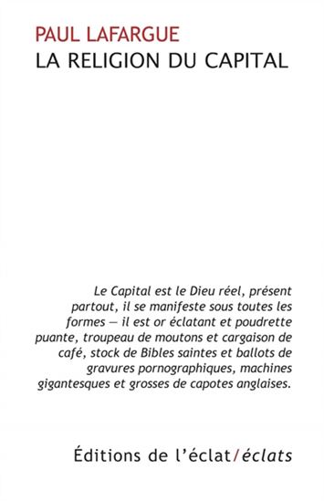 La Religion du capital - PAUL LAFARGUE