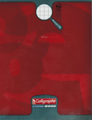 Cahier piqué Ligne 8000 séyès 96p 17x22cm AS