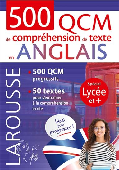 500 QCM de compréhension de texte en anglais - COLLECTIF