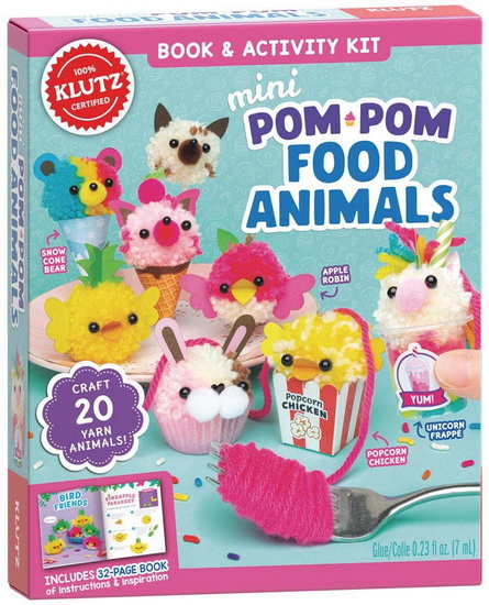 Mini Pom-Pom Food Animals - COLLECTIF