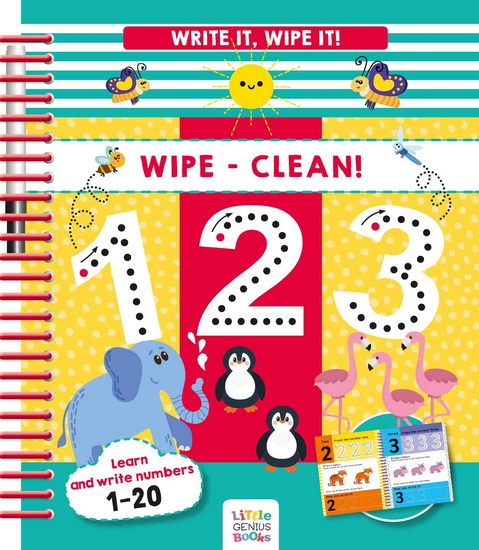 Write it, Wipe It! Wipe-Clean 123 - COLLECTIF
