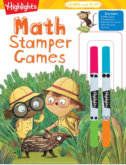 Highlights Learn-and-Play Math Stamper Games - COLLECTIF