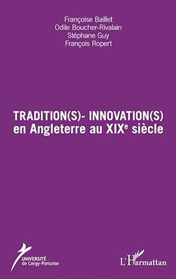 Tradition(s) - Innovation(s) par BAILLET , FRANÇOISE*BOUCHER-RIVALAIN , O