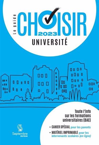 Guide choisir université 2023 - COLLECTIF