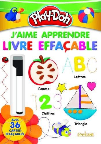 Play-Doh : activités effaçables, j'apprends : avec 36 fiches nettoyables - COLLECTIF
