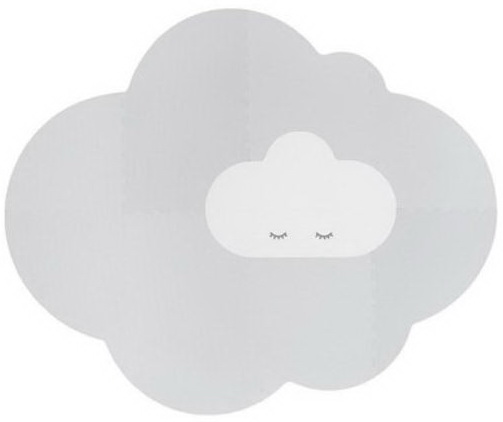 Tapis d&#39;activité large gris perle