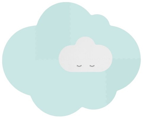 Tapis d&#39;activité large vert menthe