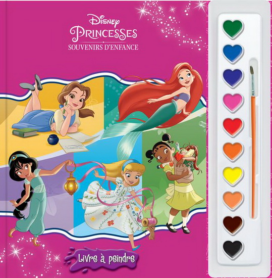 Disney Princesses souvenirs d&#39;enfance : livre à peindre - COLLECTIF