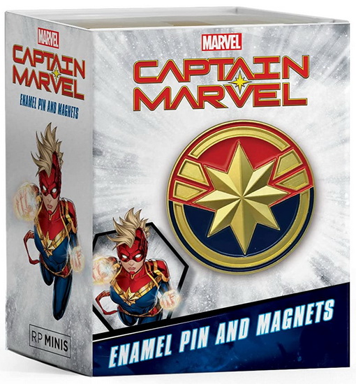 Marvel: Captain Marvel Enamel Pin and Magnets - ROBERT K ELDER