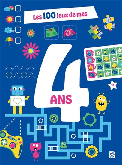Les 100 jeux de mes 4 ans - COLLECTIF