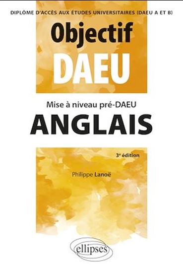 Mise à niveau Pré-DAEU Anglais (DAEU A et B) - PHILIPPE LANOË