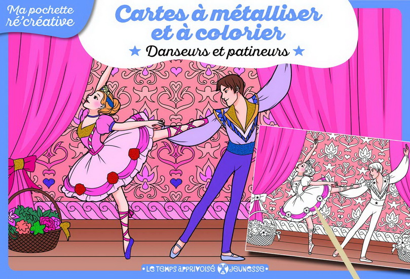 Danseurs et patineurs : cartes à métalliser - CHRISTINE ALCOUFFE