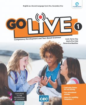 Go Live Secondary 1 - Workbook (with Interactive Activities), print version + Students access, web 1 year - LOUIS-XAVIER ROY & AL