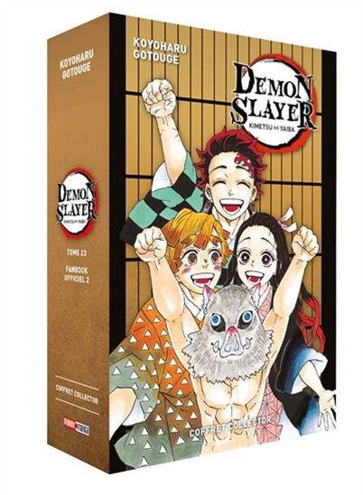 Demon slayer : coffret collector T.23 + fanbook officiel 2 Cof. 2 vls - KOYOHARU GOTOUGE
