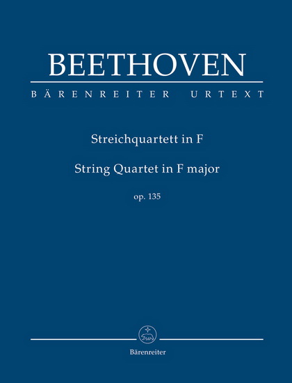 String Quartet In F Major, Op. 135 (Partition Petit Format) - LUDWIG VAN BEETHOVEN