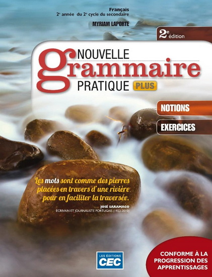 Nouvelle grammaire pratique Plus 4e secondaire : cahier d&#39;apprentissage 4 + exercices interactifs 4 - COLLECTIF