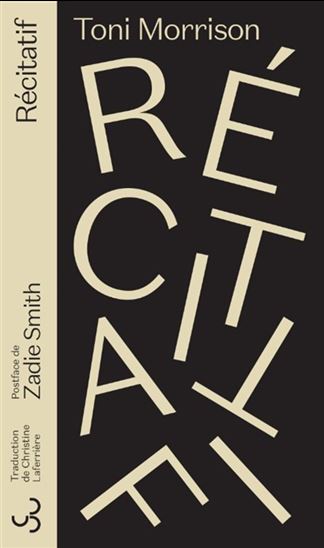 Récitatif - TONI MORRISON