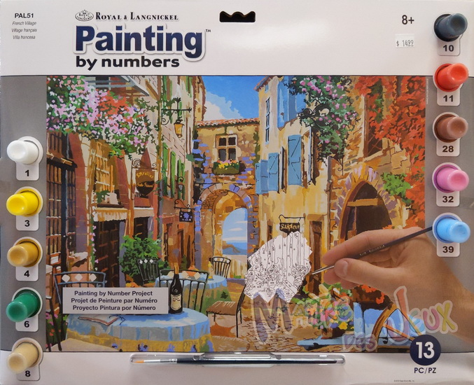 Peinture à numéros Village Français