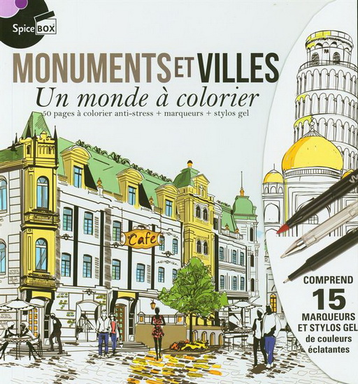 Monuments et villes - Un monde à colorier