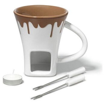 Ens. fondue au chocolat 4 mcx