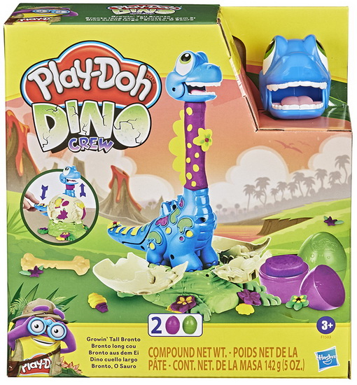 Ensemble pâte à modeler Bronto long cou