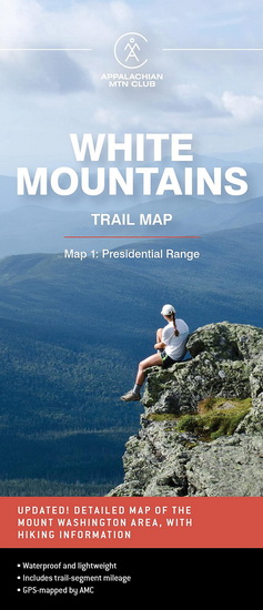 AMC White Mountains Trail Map 1: Presidential Range - COLLECTIF