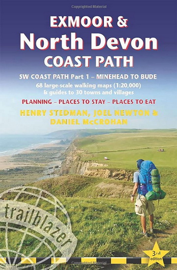 Exmoor & North Devon Coast Path: British Walking Guide: SW Coast Path Part 1 - Minehead to Bude: 55 Large-Scale Walking Maps (1:20,000) & Guides to 30 Towns & Villages - Planning, Places to Stay, Places to Eat - COLLECTIF