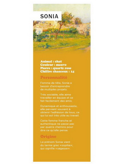 Signet prénom Sonia