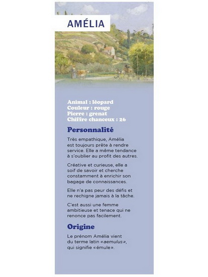 Signet prénom Amélia