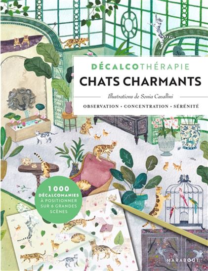 Décalcothérapie : chats charmants - SONIA CAVALLINI