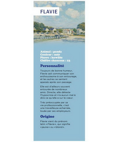 Signet prénom Flavie