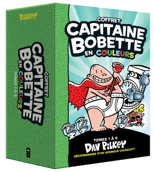 Coffret Capitaine Bobette en couleurs T.01-05 - DAV PILKEY