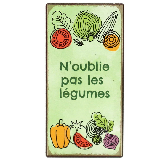 Aimant - N&#39;oublie pas les légumes