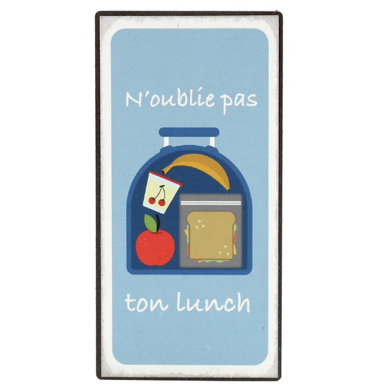 Aimant - N'oublie pas ton lunch