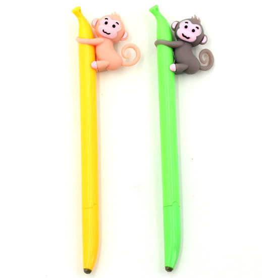 Stylo gel Singe encre bleue AS