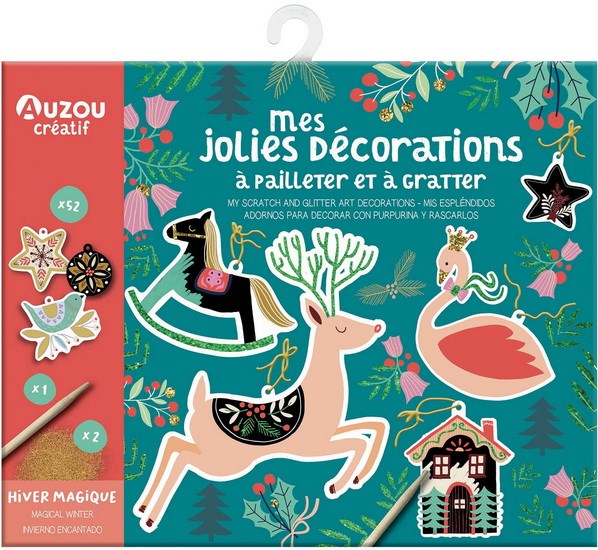 Hiver magique : mes jolies décorations à pailleter et à gratter - FEENA BROOKS