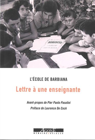 Lettre à une enseignante - PIER PAOLO PASOLINI