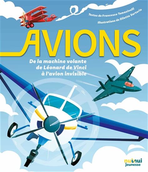 Avions : de la machine volante de Léonard de Vinci à l'avion invisible - FRANCESCO TOMASINELLI - DILETTA SARTORIO