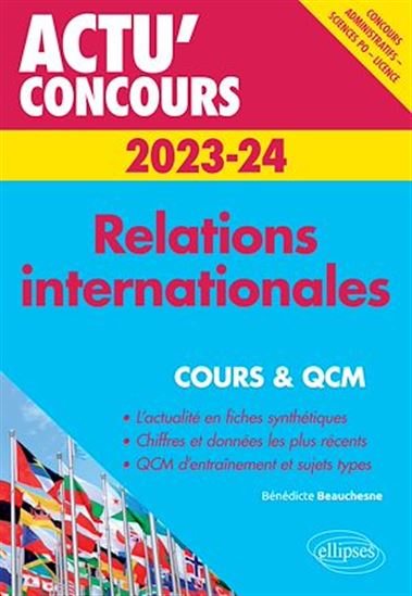 Relations internationales 2023-2024 - Cours et QCM - BÉNÉDICTE BEAUCHESNE