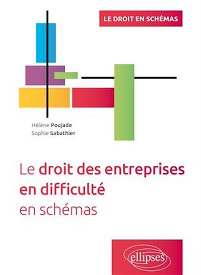 Le droit des entreprises en difficulté en schémas - HÉLÈNE POUJADE - SOPHIE SABATHIER